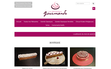 boutique de la pâtisserie gourmande